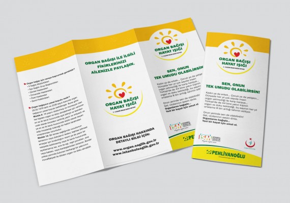 Organ Bağışı Sosyal Sorumluluk Projesi Pehlivanoğlu sosyal sorumluluk projesi organ bağışı sağlık bakanlığı föy tasarımı broşür tasarımı