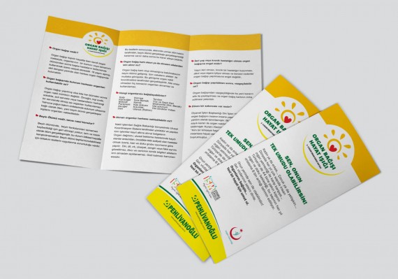 Organ Bağışı Sosyal Sorumluluk Projesi Pehlivanoğlu sosyal sorumluluk projesi organ bağışı sağlık bakanlığı föy tasarımı broşür tasarımı